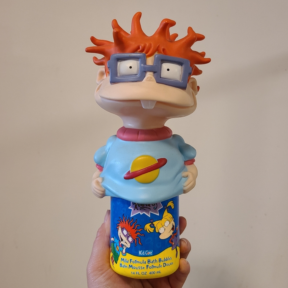 1996 Nickelodeon Rugrats Chuckie Finster Bottle Top Bubble Bath